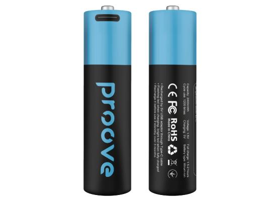 Proove Compact Energy Rechargeable Batteries AA Type Batteries 2400mWh (2 Pieces)